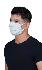 Pleated Mask w/ Elastic Earloops (set of 2)