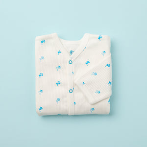 Baby Romper Blue Storks