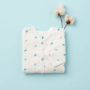 Baby Romper Blue Storks